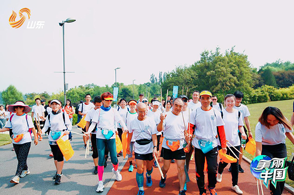 山东卫视《美丽中国》9月15日播 全运冠军姜晓丽助力捡拾慢跑