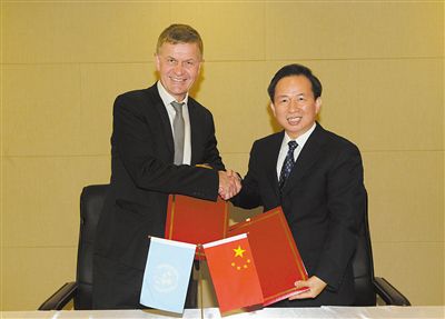 李干杰会见联合国副秘书长兼联合国环境署执行主任